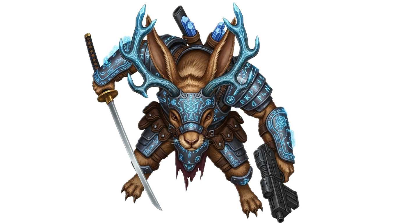 Jackalope character reference